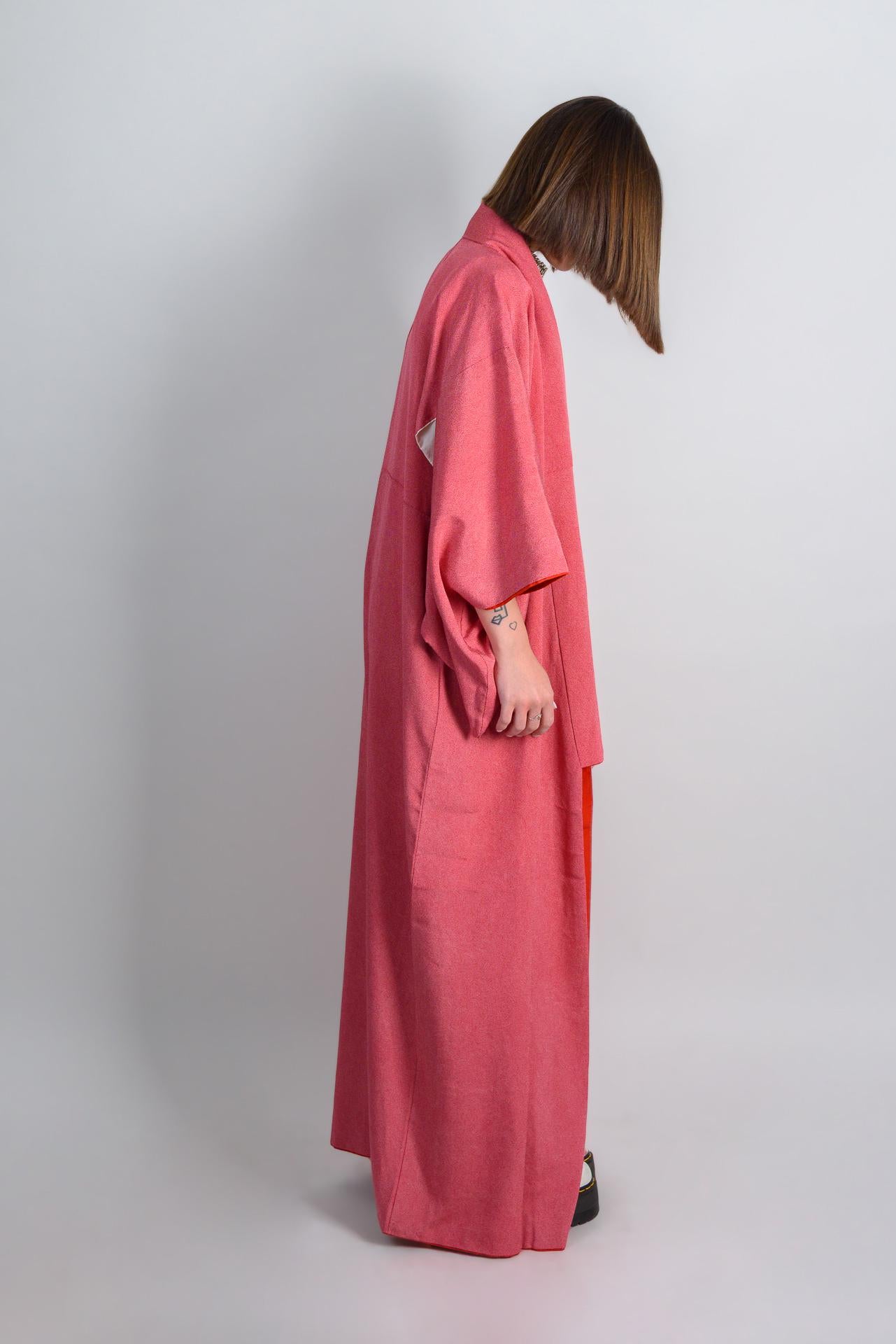 Sunset Silk Kimono Robe | Japanese Boho Festival Fashion