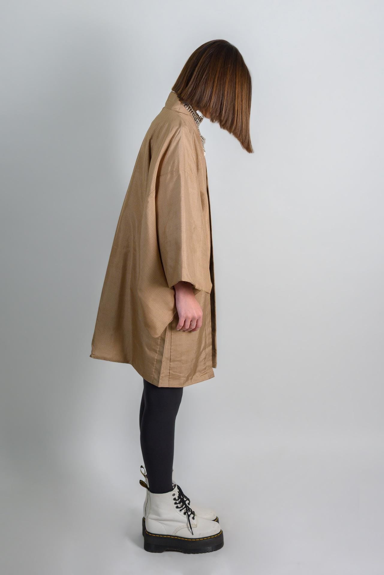 Champagne Gold Haori Kimono | Japanese Boho Jacket
