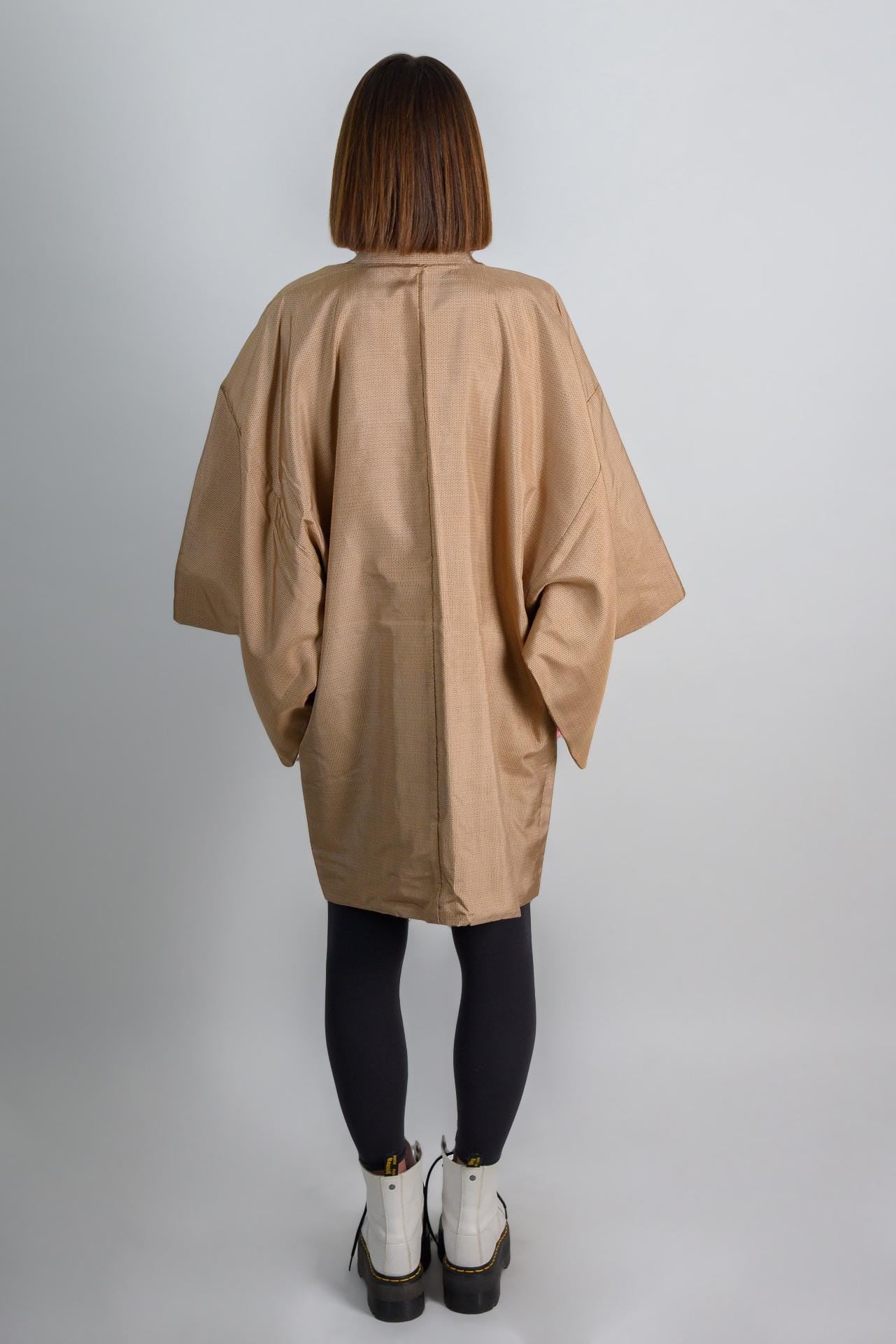Champagne Gold Haori Kimono | Japanese Boho Jacket