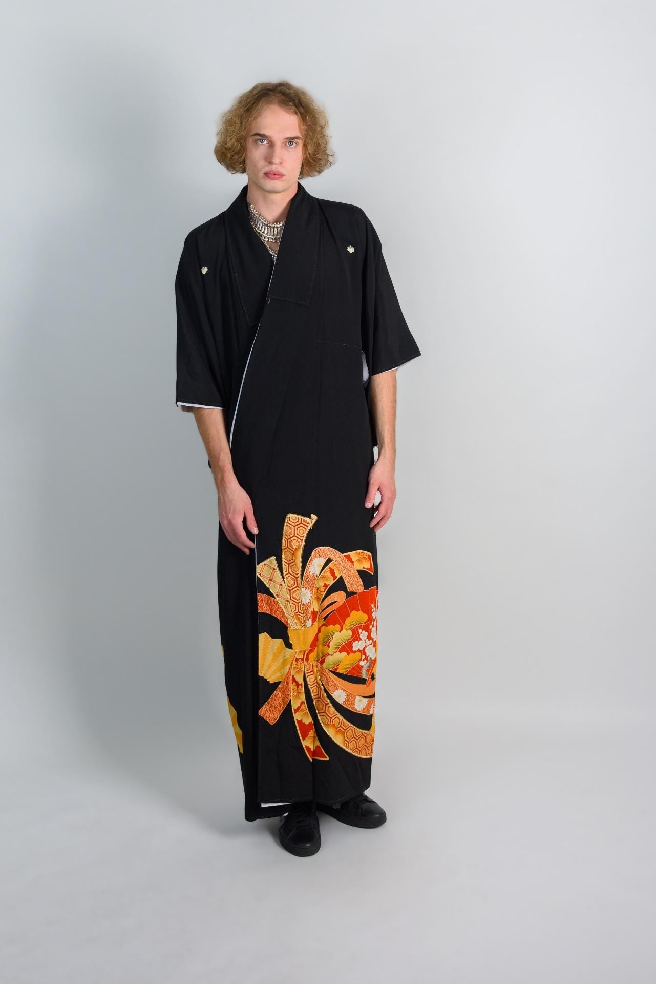 Mens Montsuki Kimono | Handmade Japanese Festival Robe