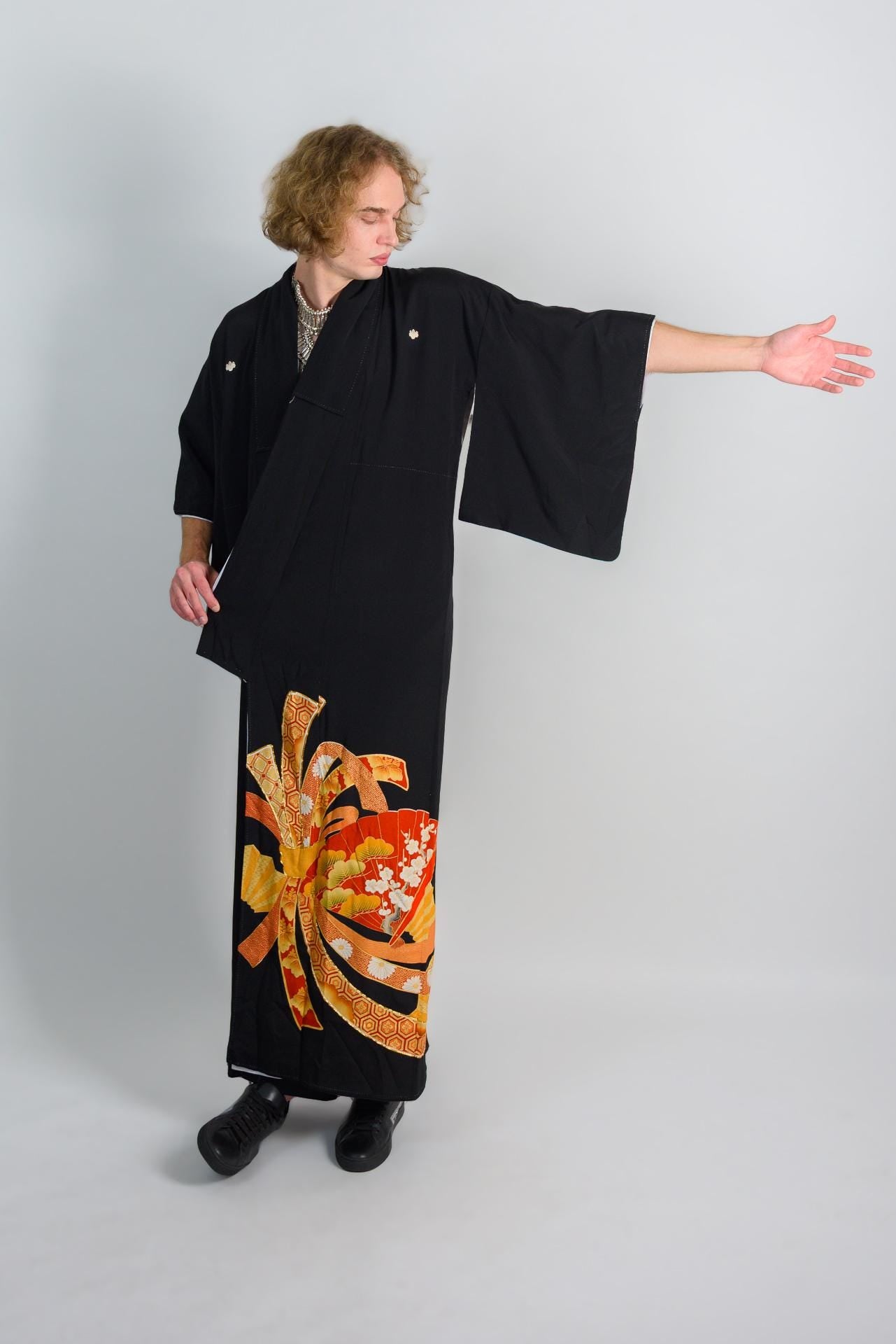 Mens Montsuki Kimono | Handmade Japanese Festival Robe