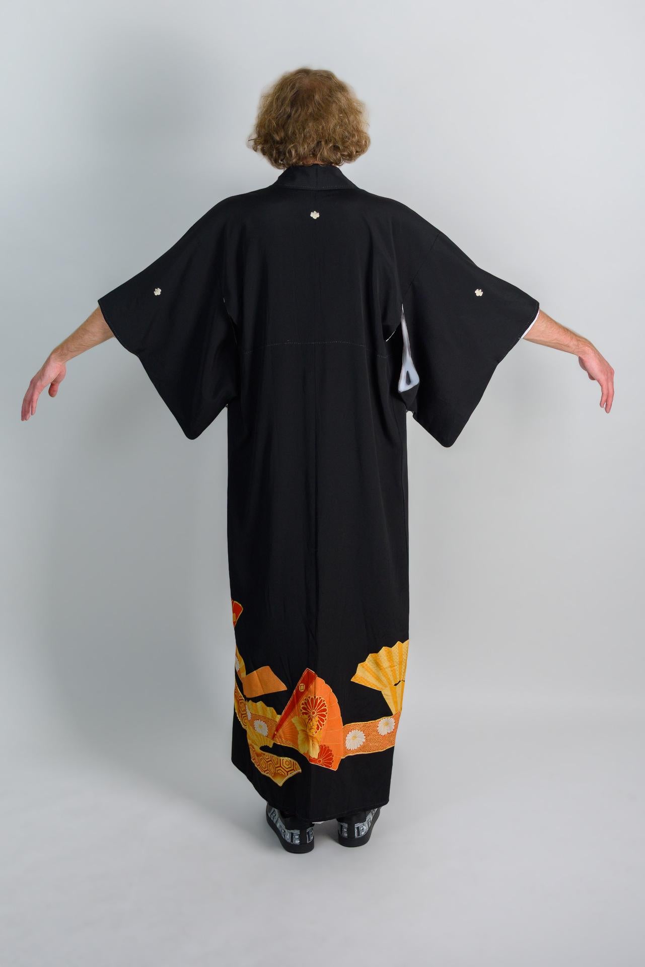 Mens Montsuki Kimono | Handmade Japanese Festival Robe