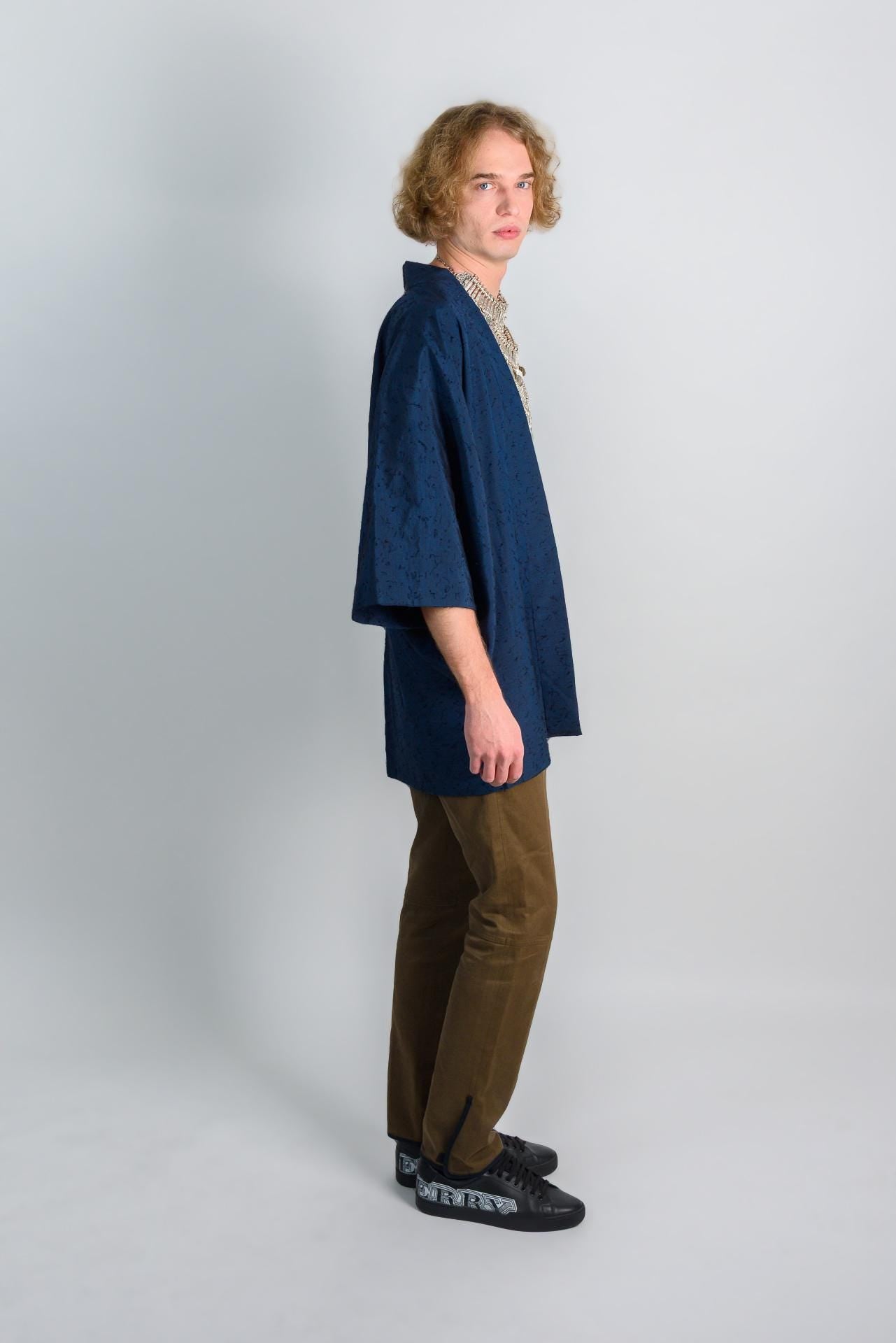 Midnight Ink Haori (羽織 – haori) – Japanese Men’s Short Kimono Jacket