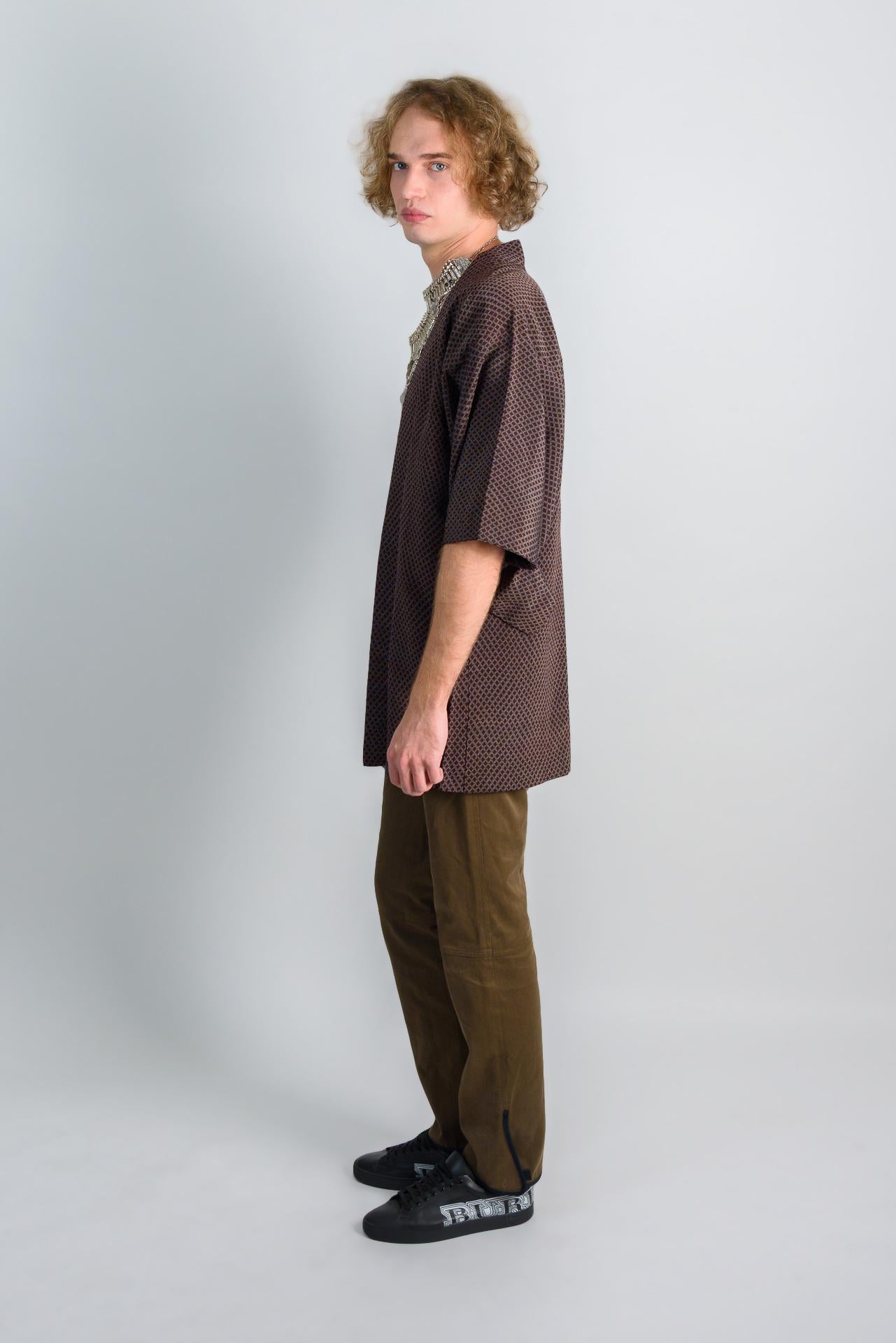Earth Ember Haori (羽織 – haori) – Japanese Men’s Short Kimono Jacket