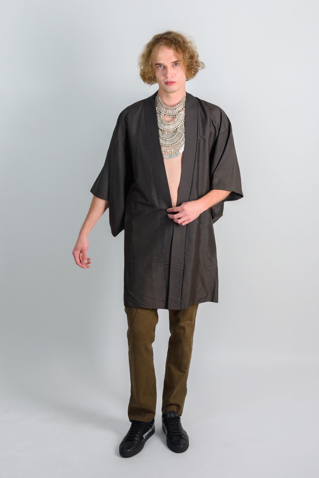 Shadow Texture Haori (羽織 – haori) – Men’s Japanese Street Kimono Jacket