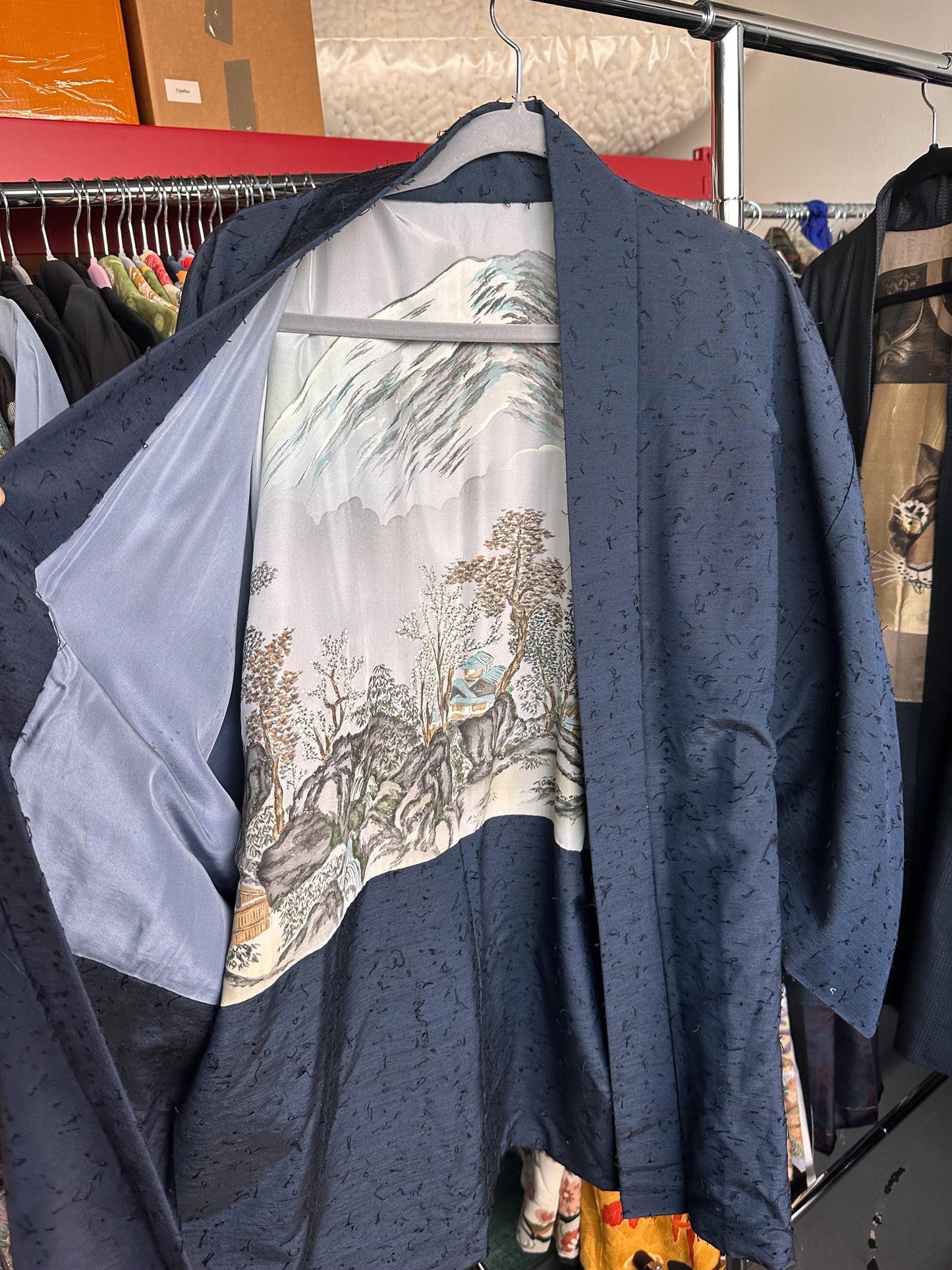 Midnight Ink Haori (羽織 – haori) – Japanese Men’s Short Kimono Jacket