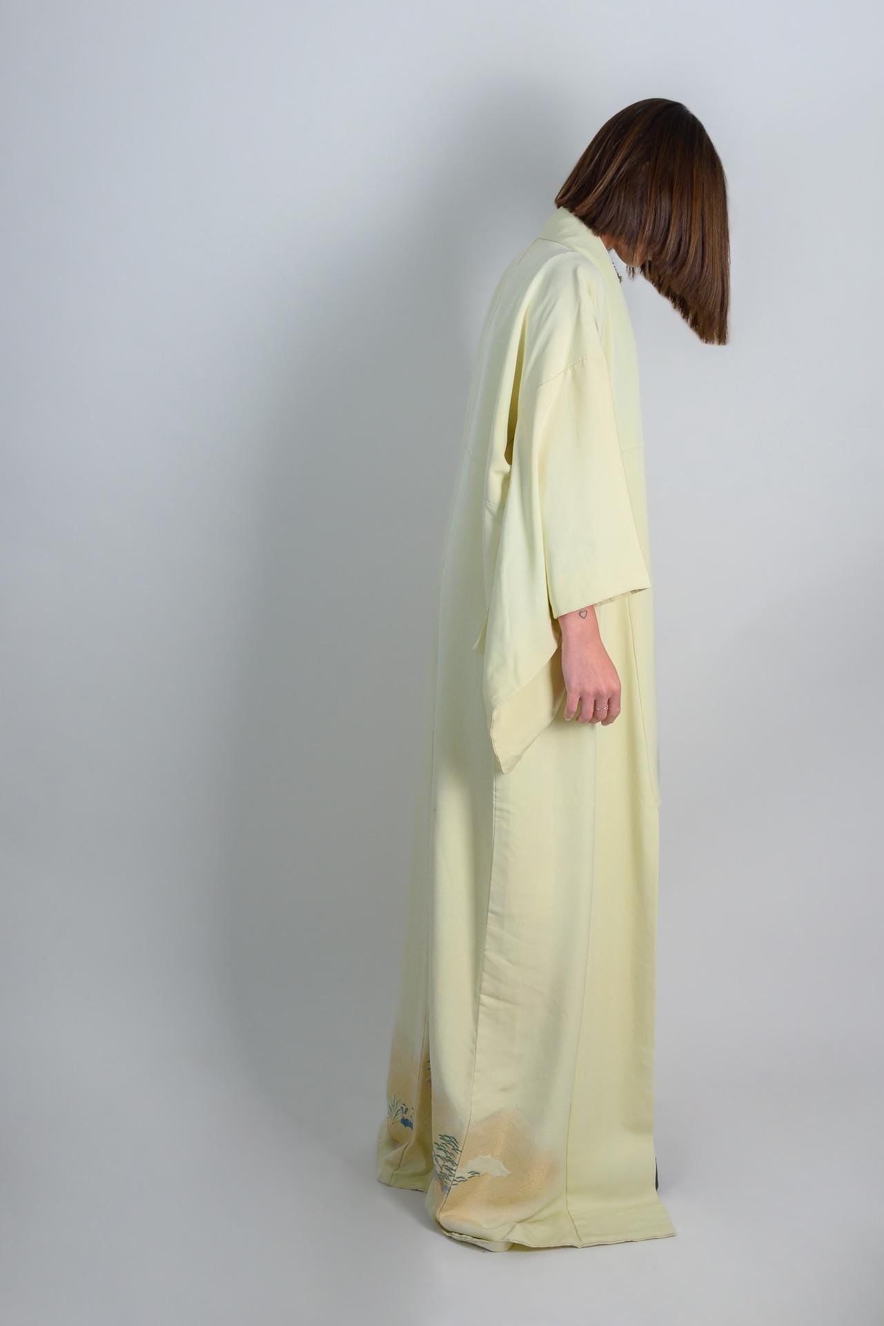 Handmade Silk Kimono Robe: Japanese Festival Carriage Design