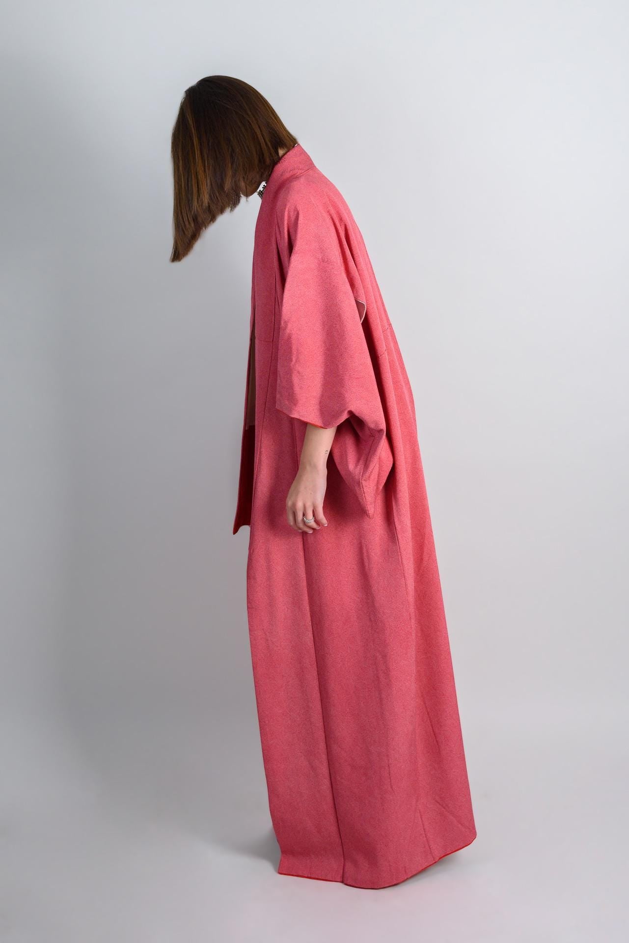Sunset Silk Kimono Robe | Japanese Boho Festival Fashion