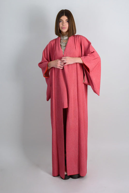 Sunset Silk Kimono Robe | Japanese Boho Festival Fashion