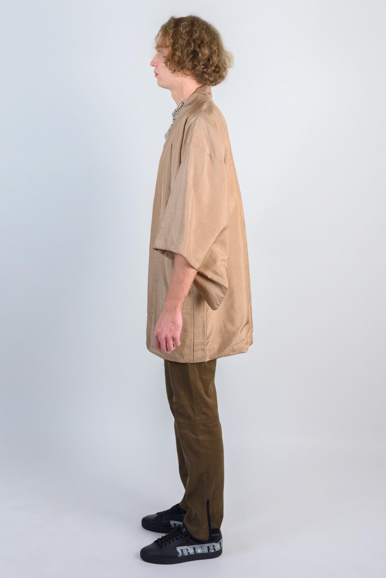 Champagne Gold Haori Kimono | Japanese Boho Jacket