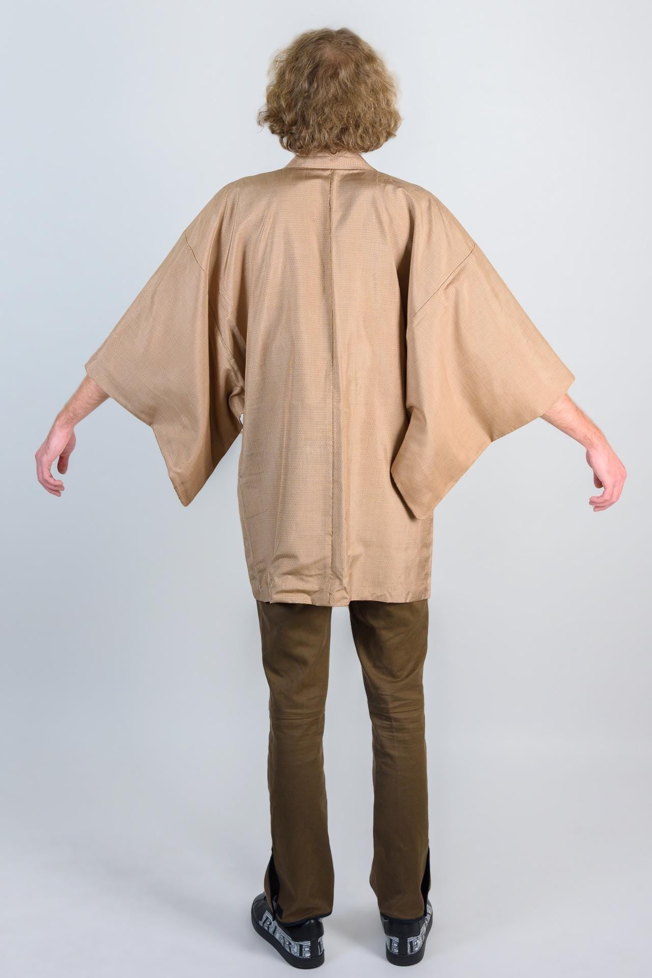 Champagne Gold Haori Kimono | Japanese Boho Jacket