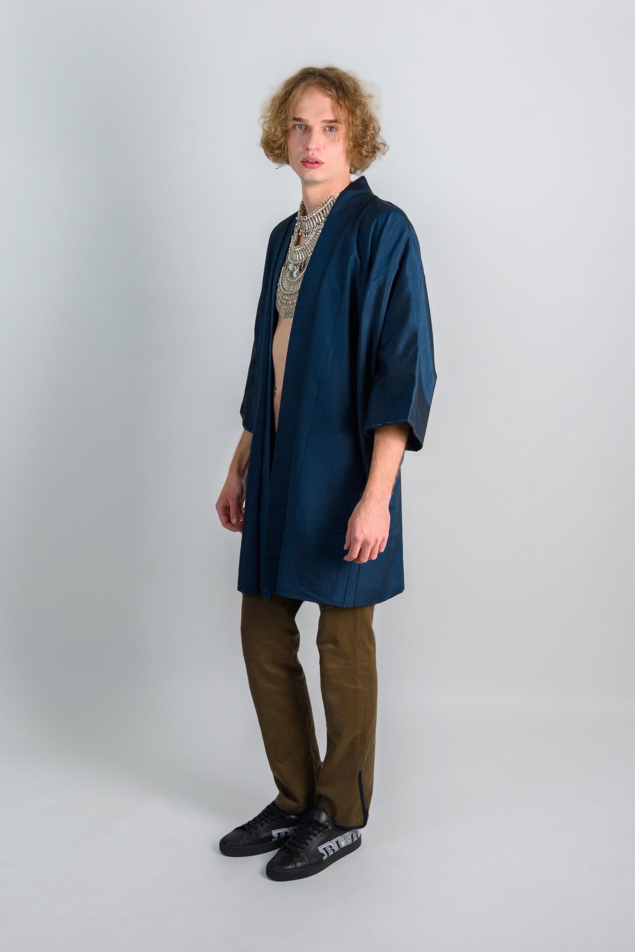 Ocean Depth Haori (羽織 – haori) – Japanese Men’s Short Kimono Jacket