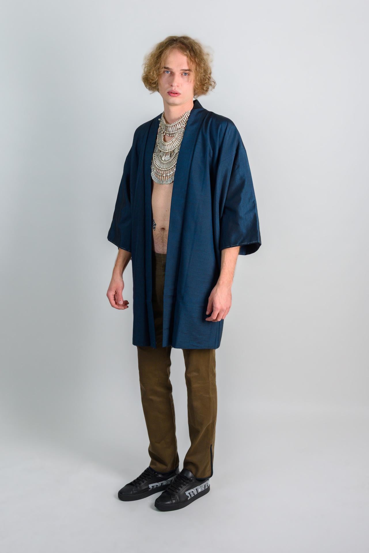Ocean Depth Haori (羽織 – haori) – Japanese Men’s Short Kimono Jacket