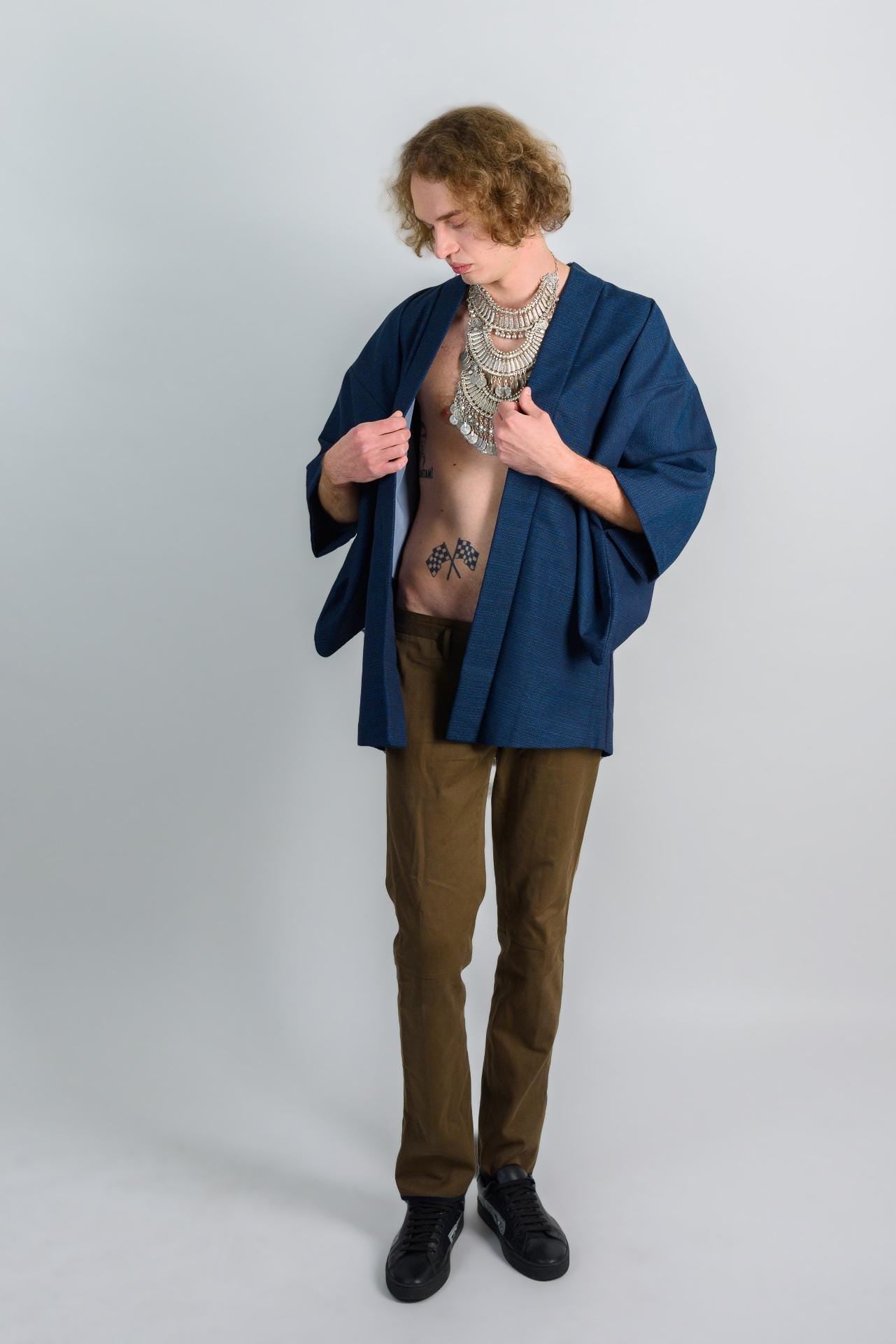 Night Current Haori (羽織 – haori) – Japanese Men’s Kimono Jacket