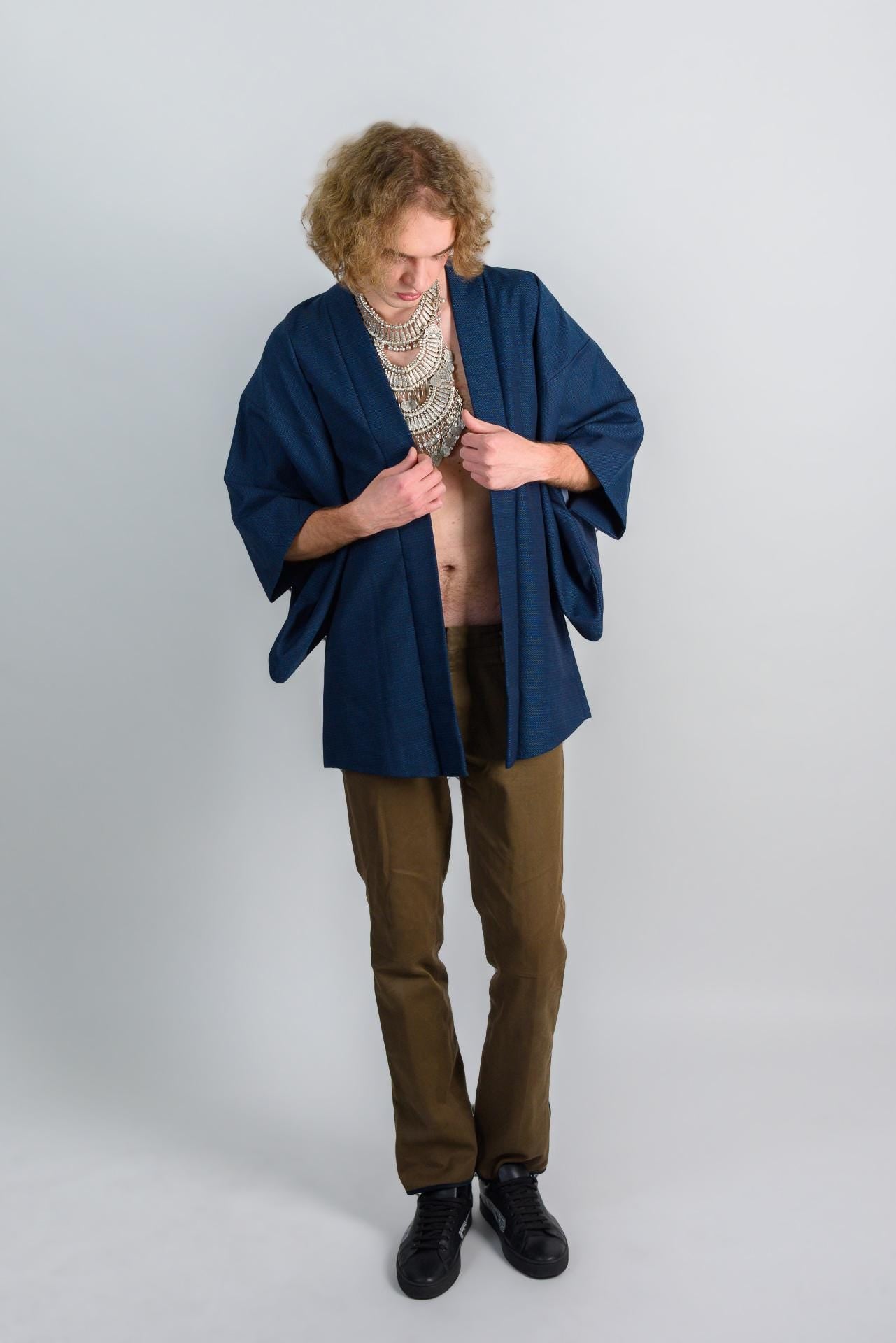 Night Current Haori (羽織 – haori) – Japanese Men’s Kimono Jacket